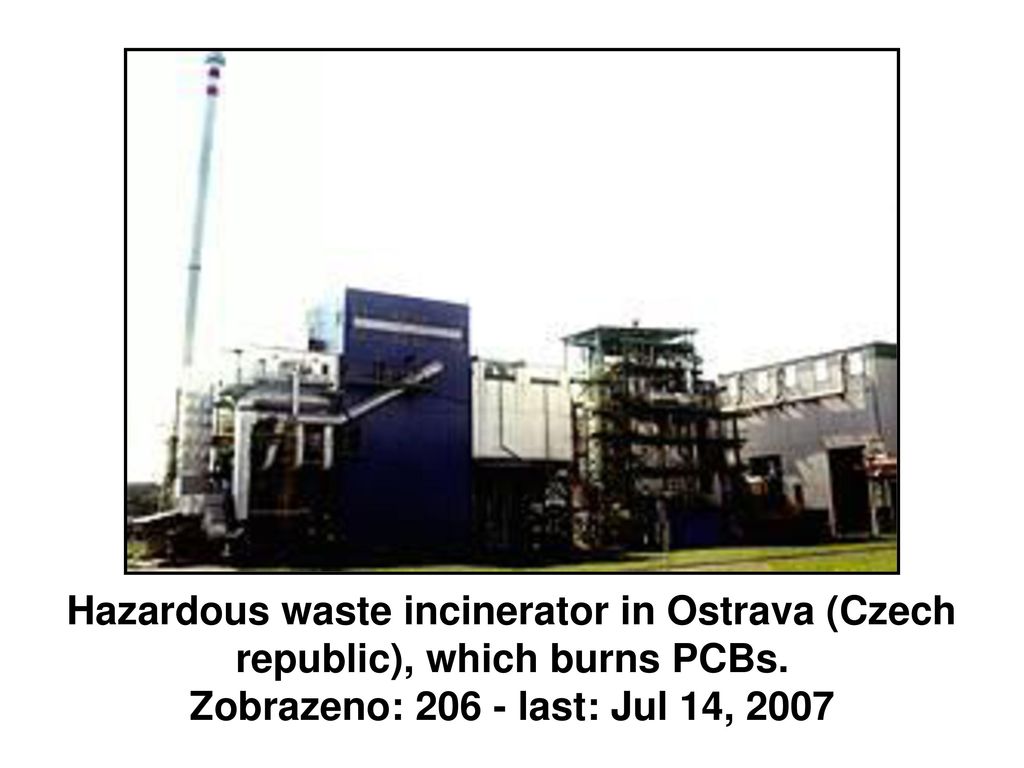Hazardous waste incinerator in Ostrava (Czech republic), which burns PCBs.