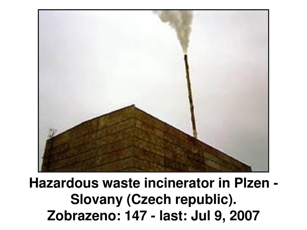 Hazardous waste incinerator in Plzen - Slovany (Czech republic).