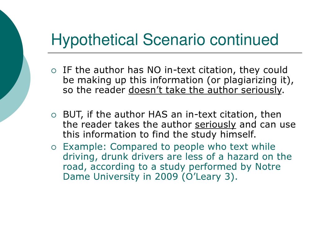 The Logic Of How In Text Citations Are Used By Readers Ppt Download