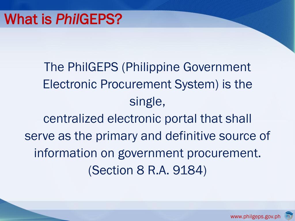 What is PhilGEPS