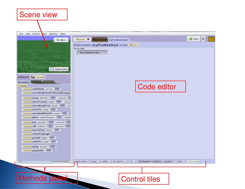 Alice 3 Using The Alice 3 1 Interactive Development Environment Ide Ppt Download Alice 3 Using The Alice 3 1 Interactive Development Environment Ide Ppt Download