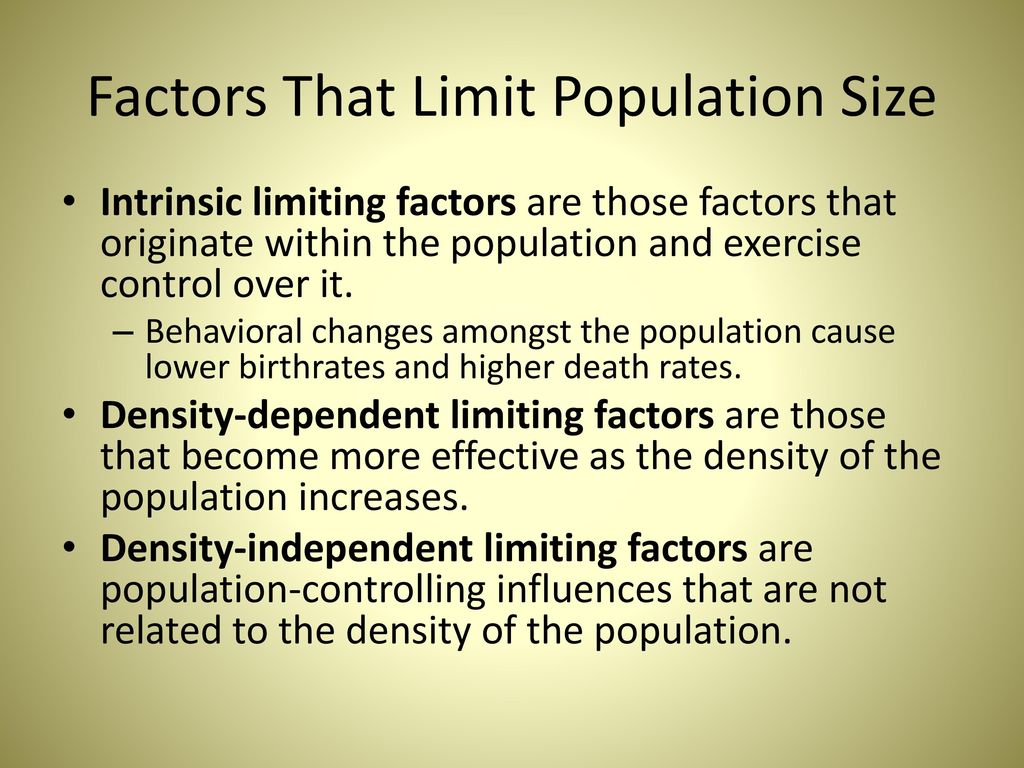 intrinsic limiting factors
