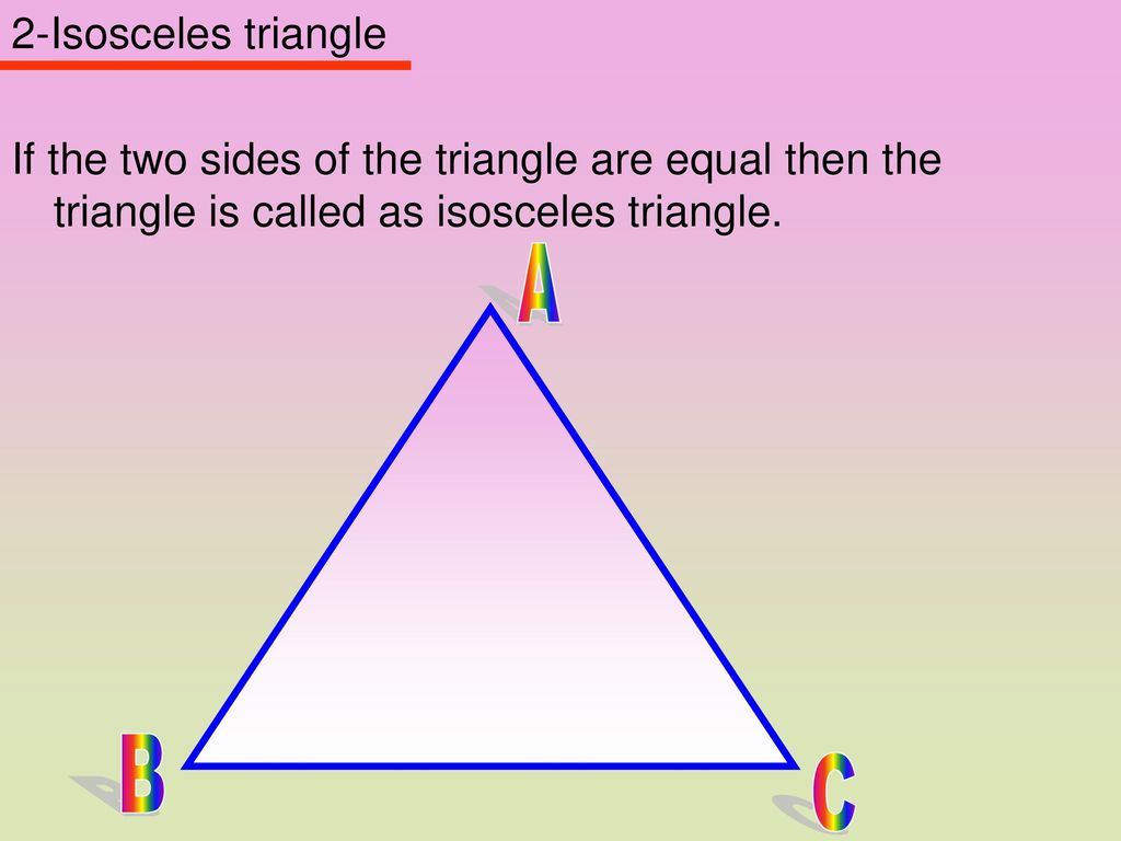 TRIANGLE A B C. - ppt download