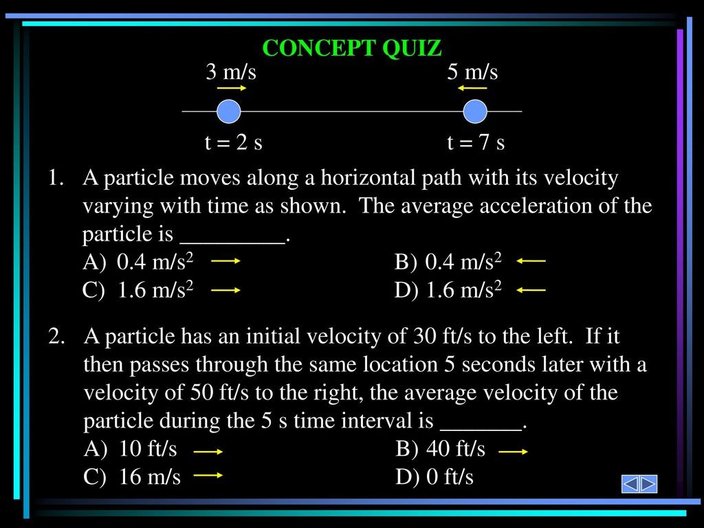 Rectilinear Kinematics Continuous Motion Ppt Download