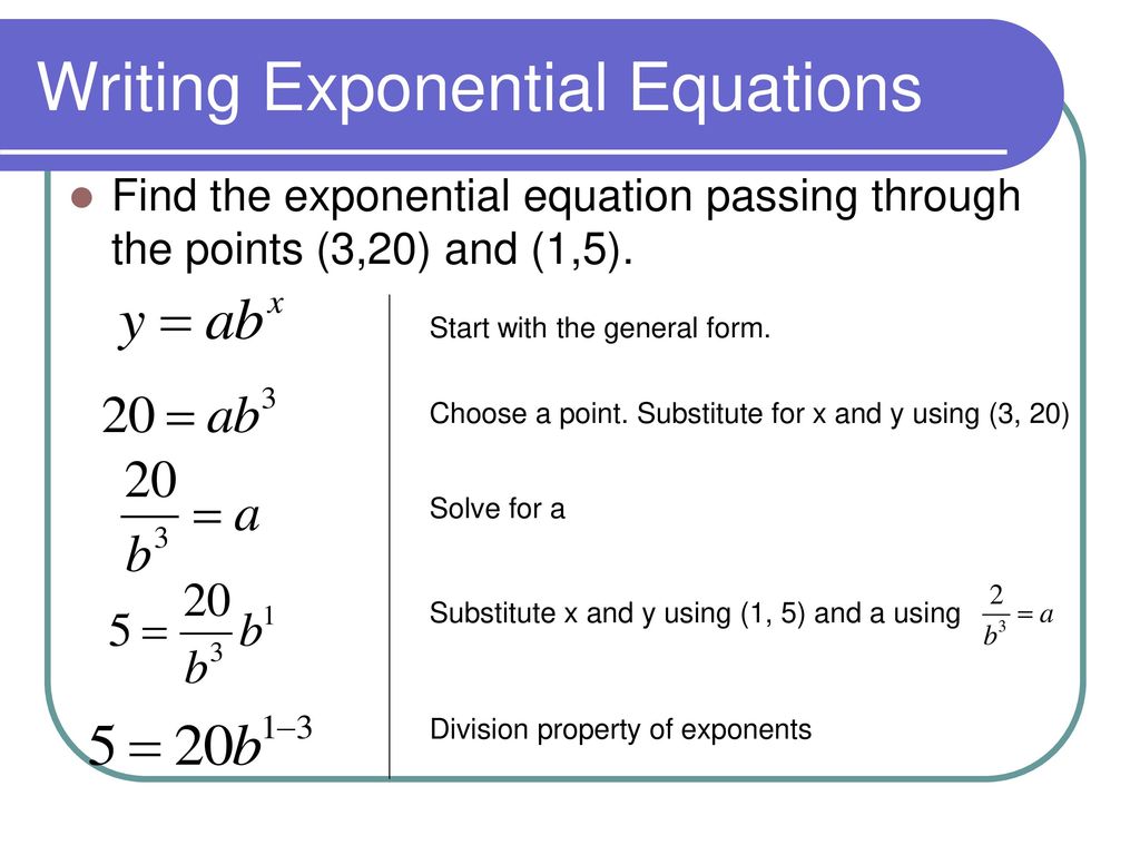 20.20 Exploring Exponential Models - ppt download