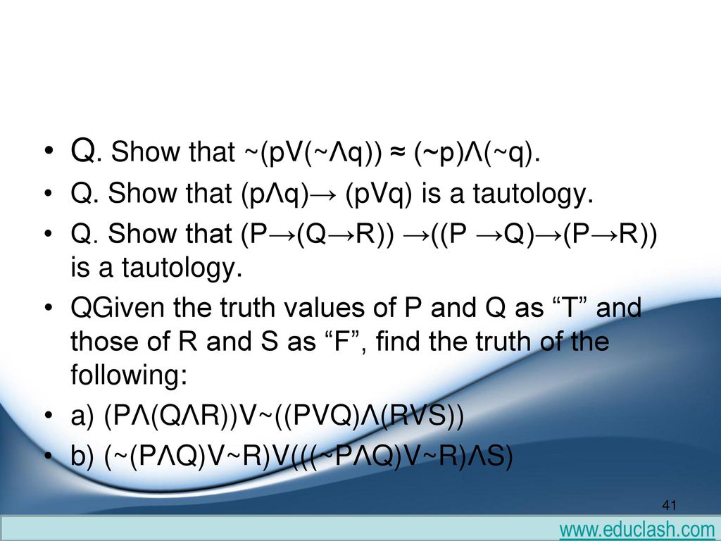 Propositions And Logical Operations Ppt Download