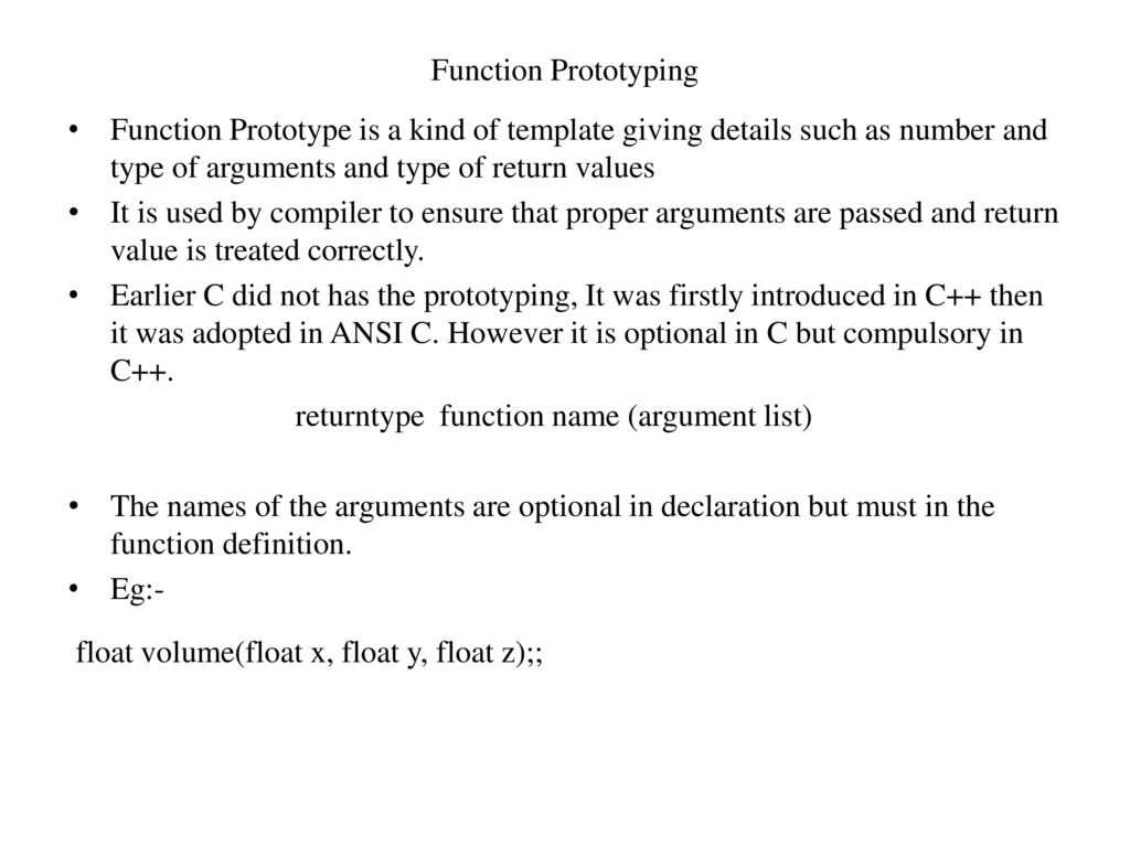 FUNCTIONS In C ppt download