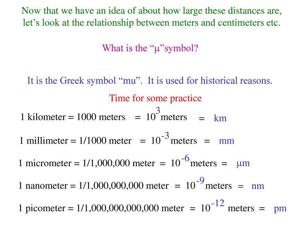 1 Metric Units. - ppt download