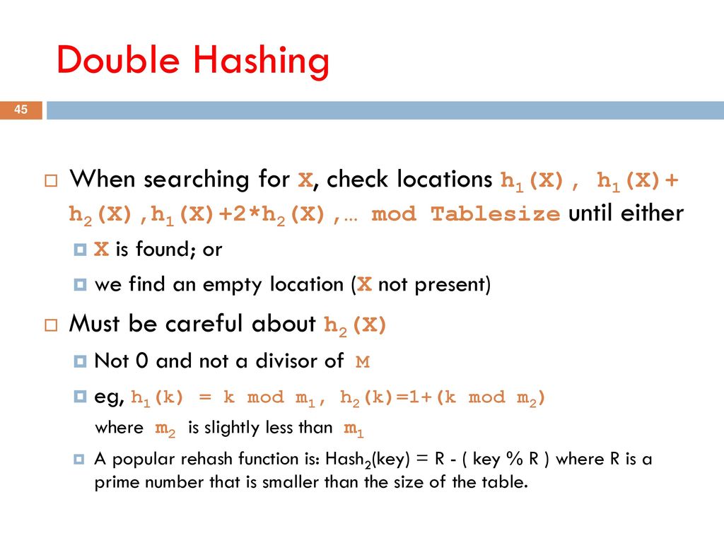 CC 215 Data Structures Hashing ppt download