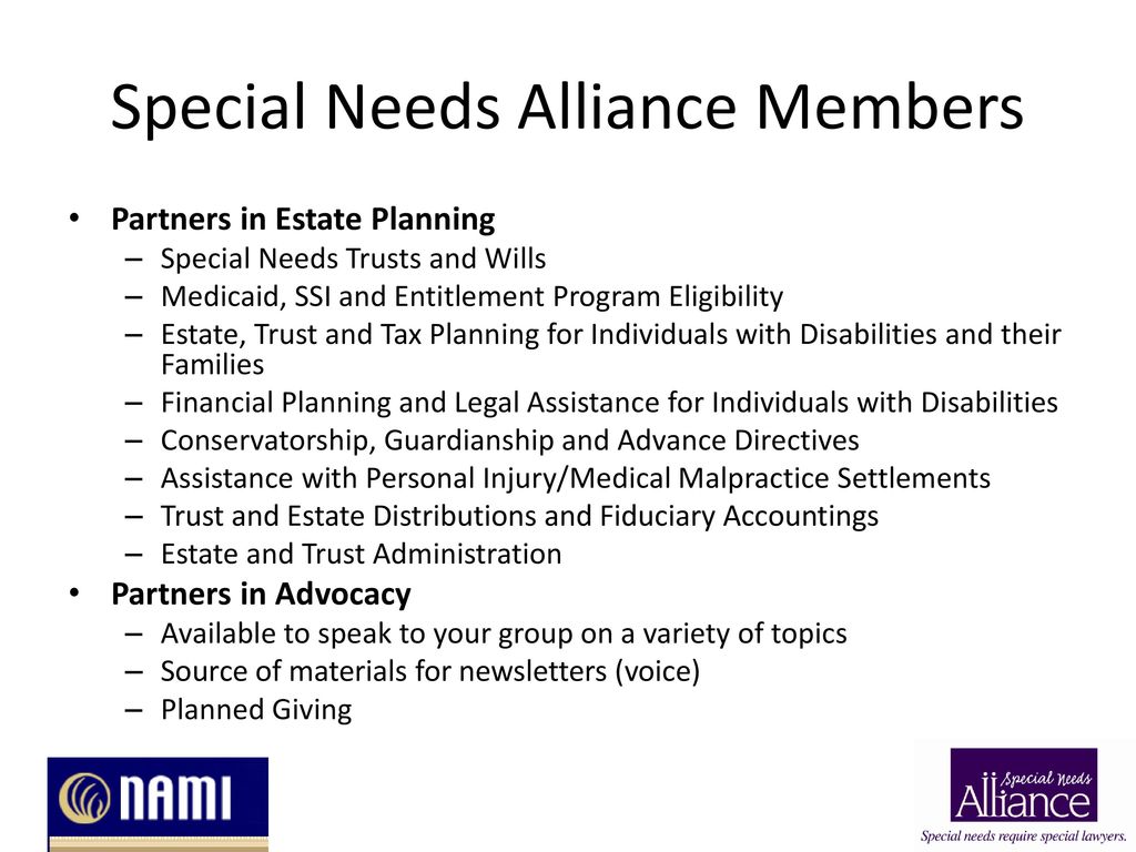 Special Needs Alliance Members