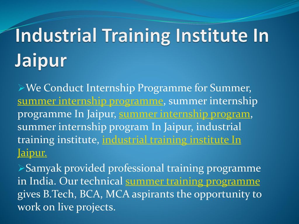 Industrial Training Institute In Jaipur