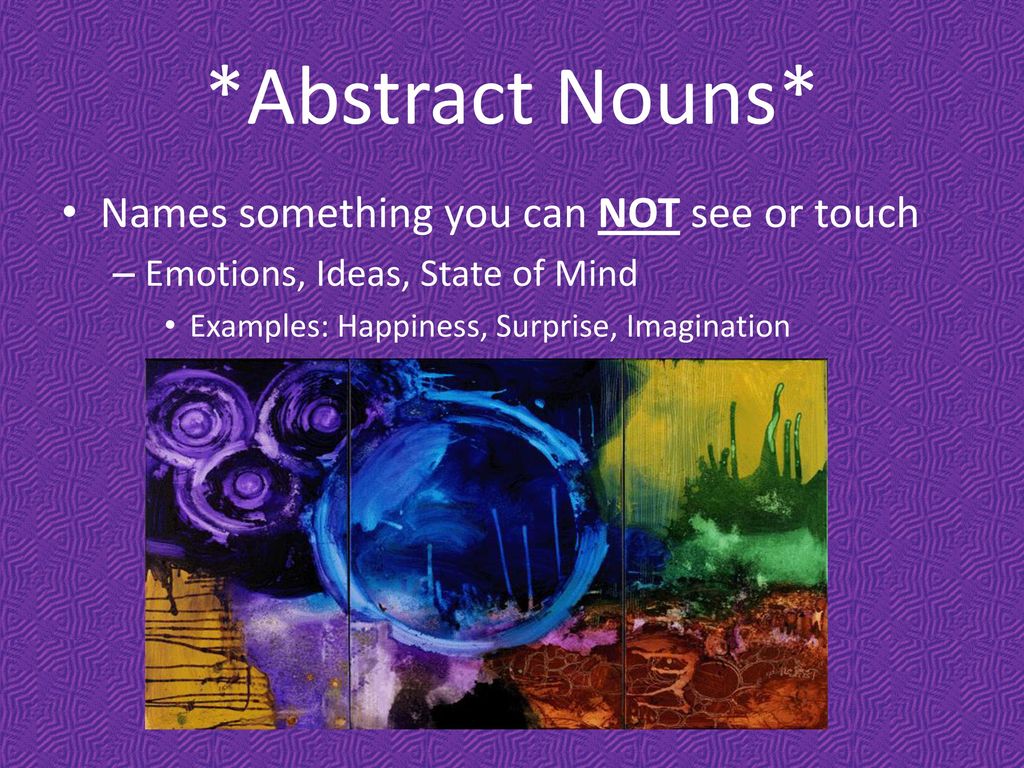 Concrete And Abstract Nouns Ppt Download
