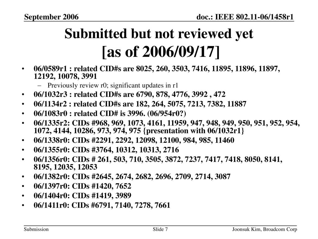 Submitted but not reviewed yet [as of 2006/09/17]