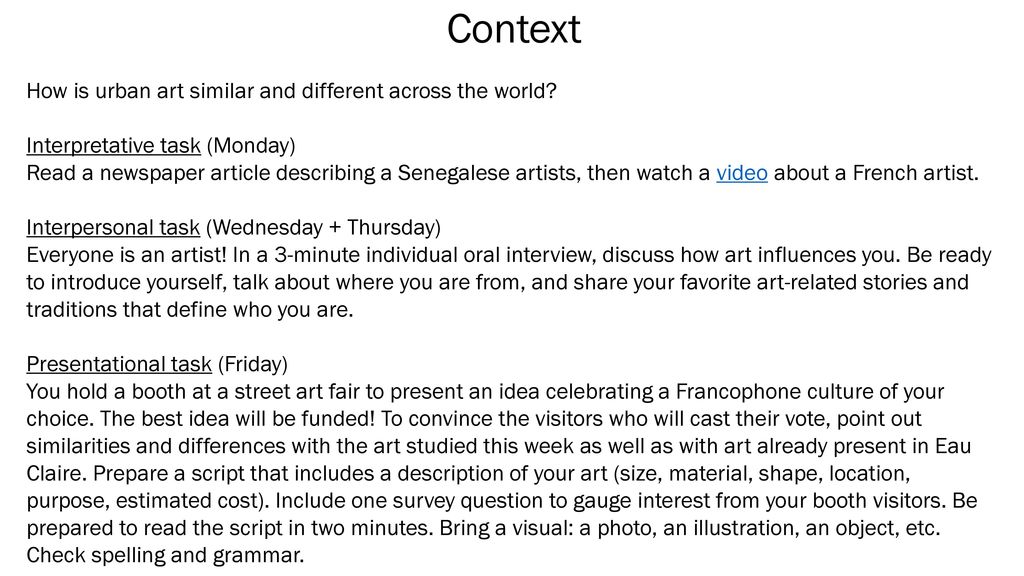 Context How is urban art similar and different across the world