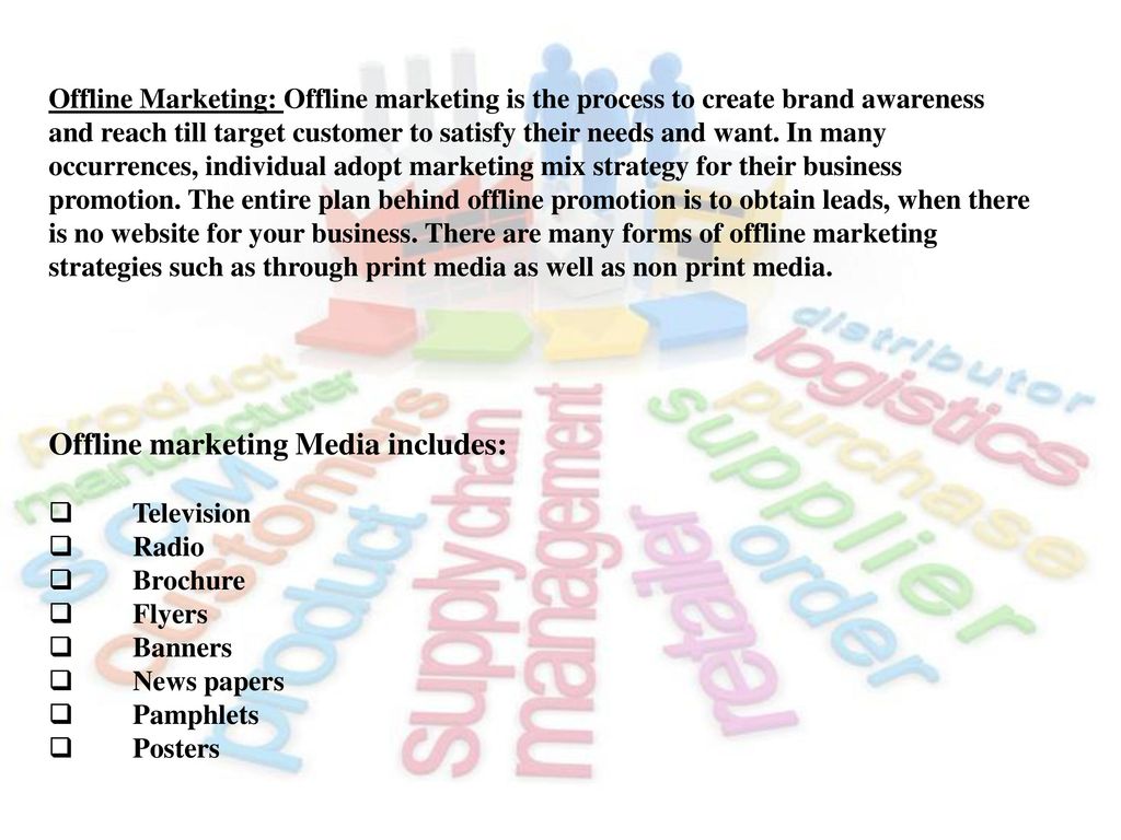 Offline marketing Media includes: