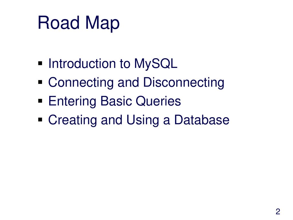 Introduction to MySQL. - ppt download