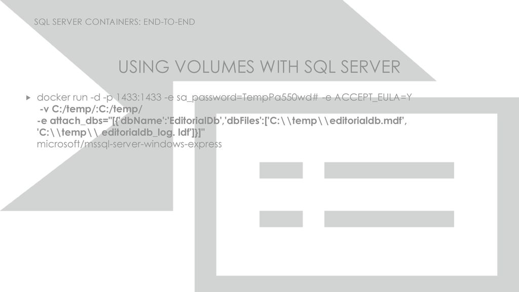 SQL Server Containers: End-to-End - ppt download