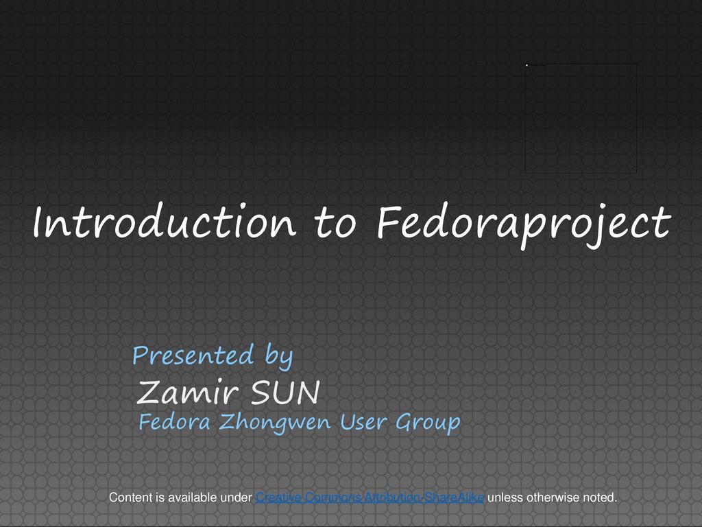 Introduction To Fedoraproject - Ppt Download