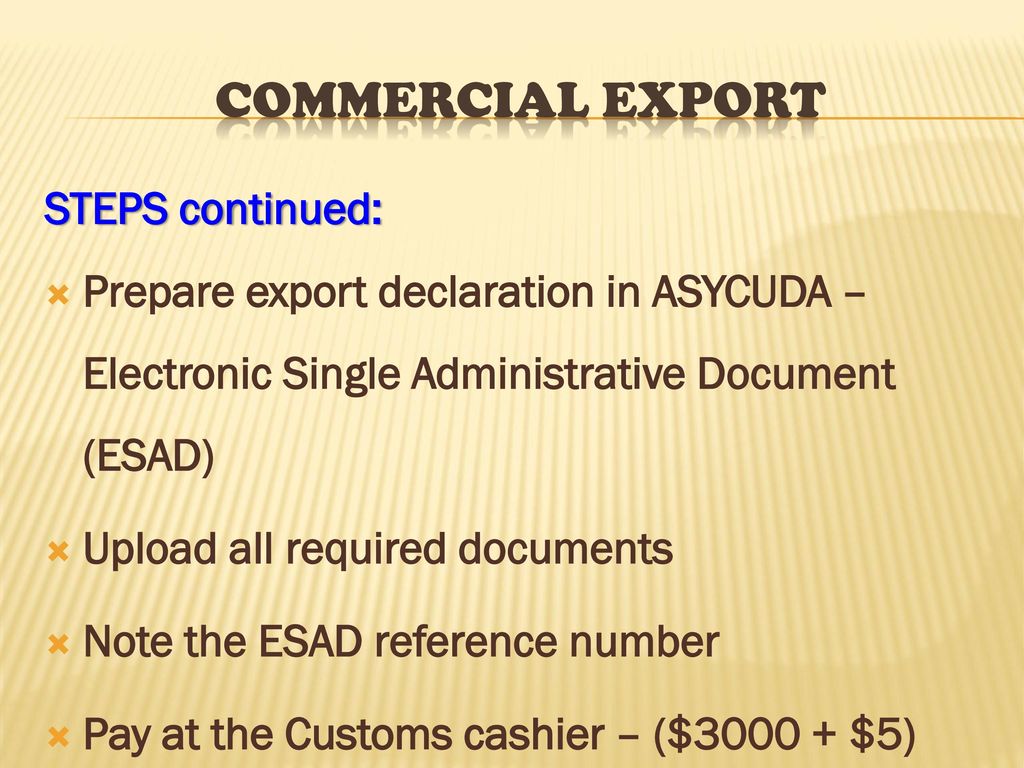 Commercial export ppt download