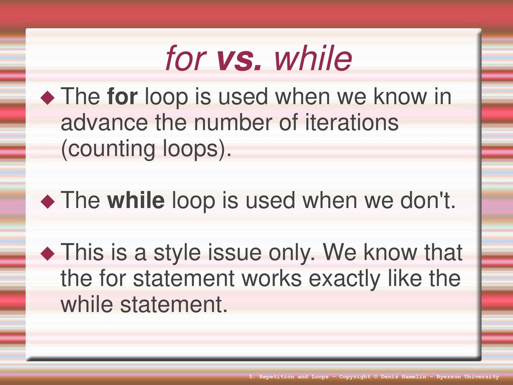 Lesson #5 Repetition and Loops. - ppt download