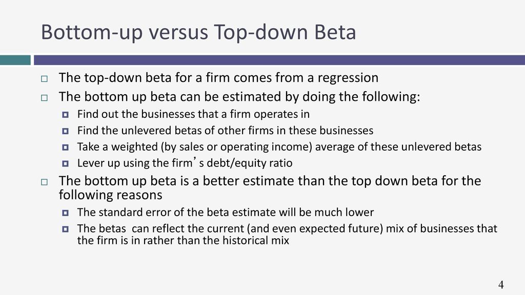 Hurdle Rates VIi: Betas - The Bottom up approach - ppt download