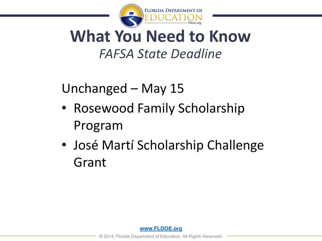 What You Need to Know FAFSA State Deadline