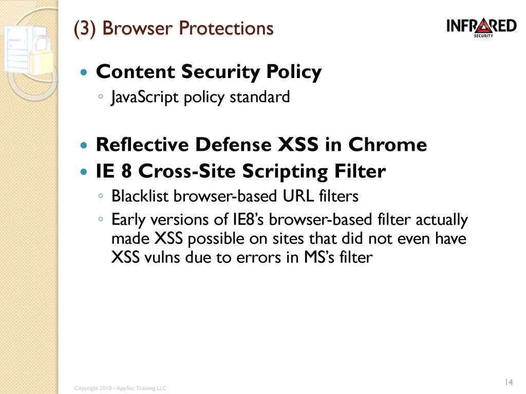(3) Browser Protections
