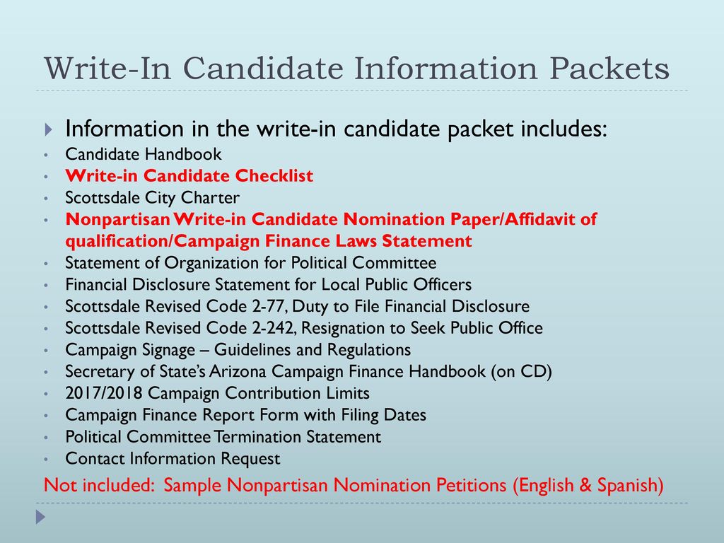 Election packets 101 be careful what you ask for ppt download