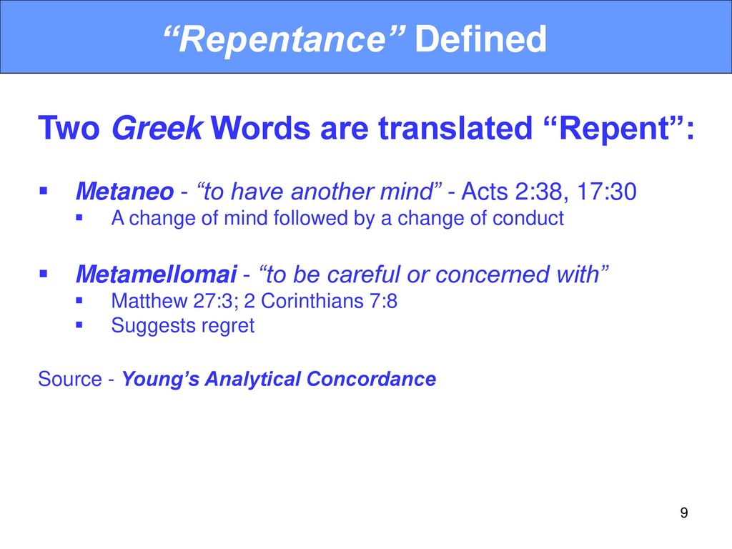 Repentance Its Nature. ppt download