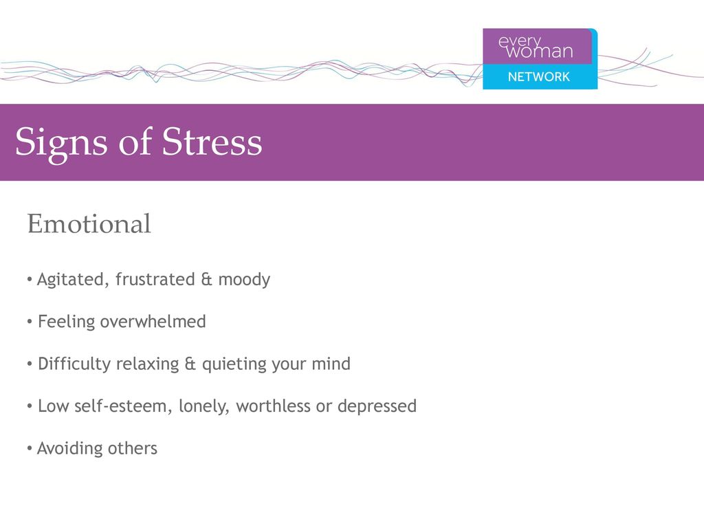 Stress - Recognising the Signs in Yourself & Others - ppt download