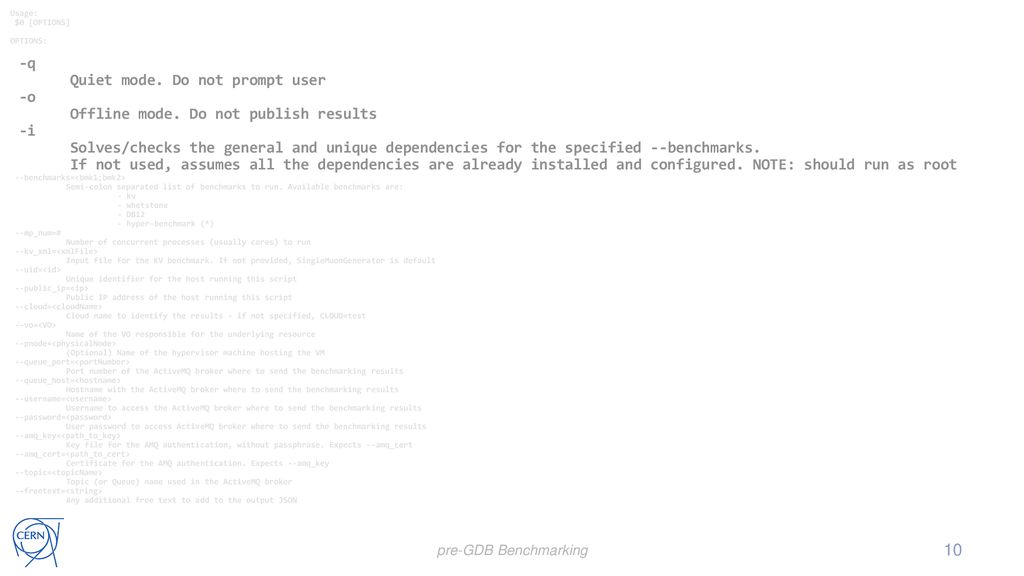 Benchmarking Suite: Update ppt download