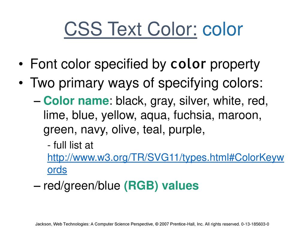 Chapter 3 Style Sheets: CSS - ppt download