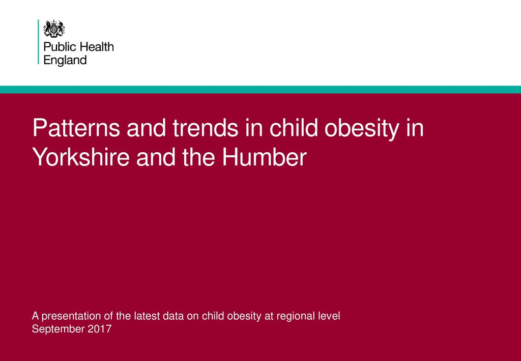 Patterns and trends in child obesity in Yorkshire and the Humber