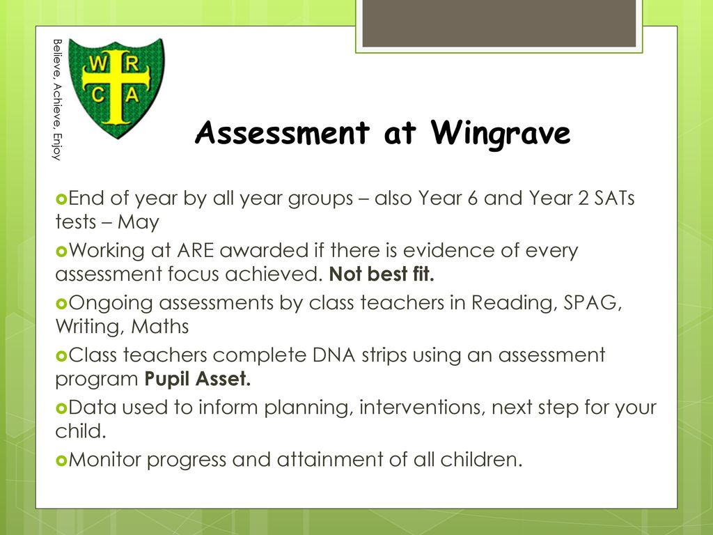 Assessment at Wingrave
