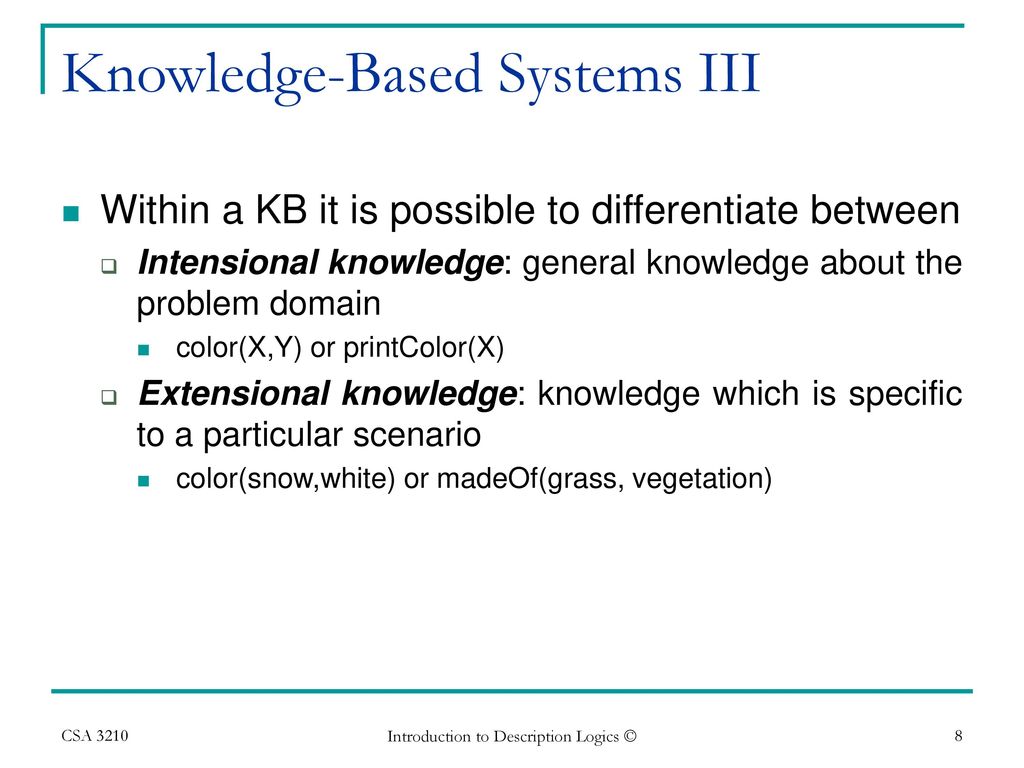 Introduction to Description Logics - ppt download