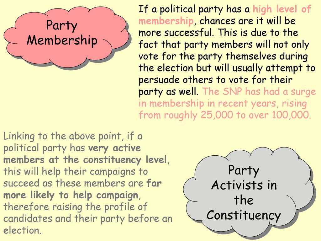 Party Activists in the Constituency