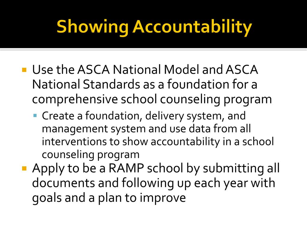 Showing Accountability