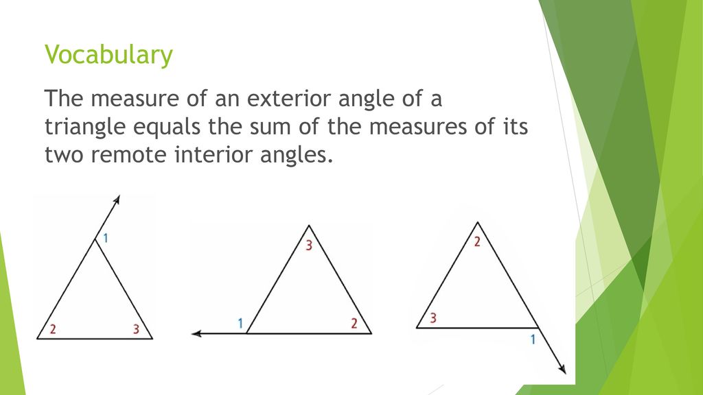 11 4 Exterior Angles Of Triangles Ppt Download