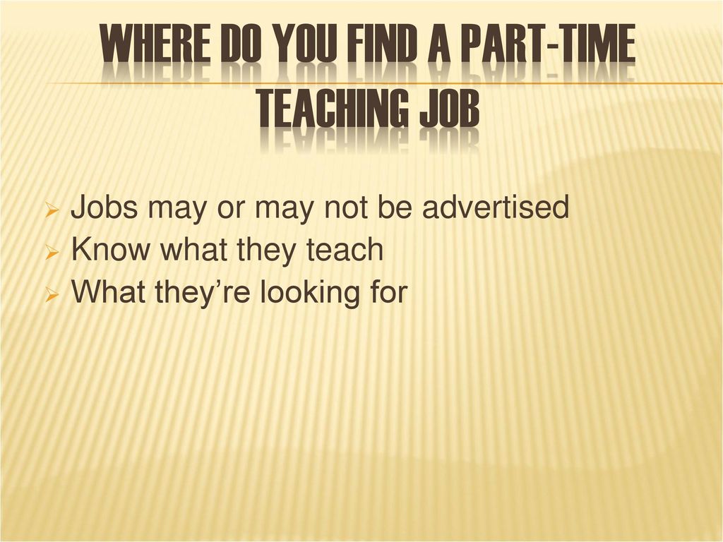 part-time-teaching-as-an-entry-to-your-second-career-ppt-download