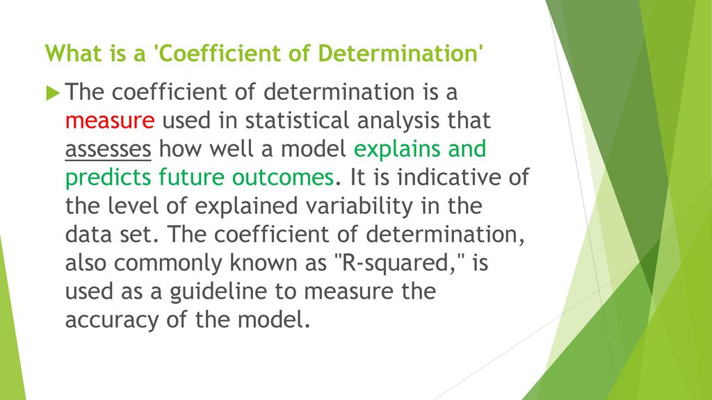 Coefficient of determination