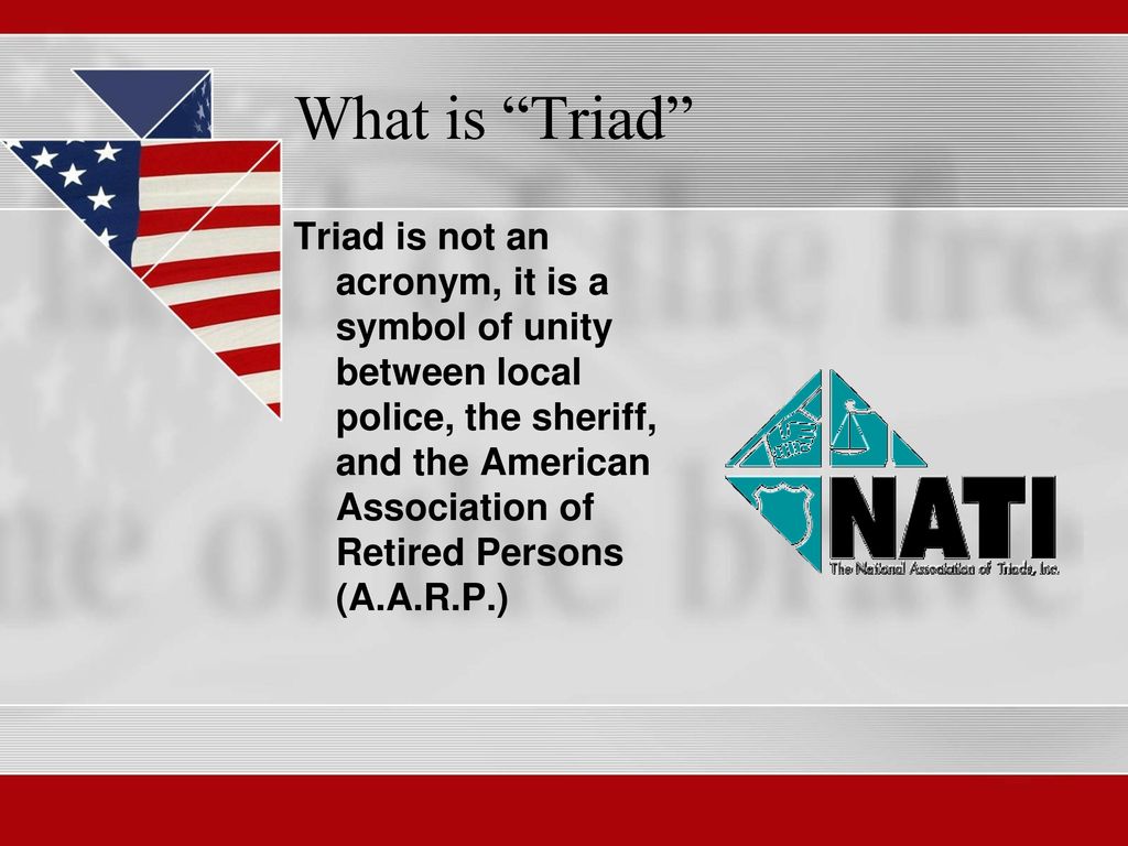 Triad 101 By: Major Chris Matson Forest Park Police Department - ppt  download