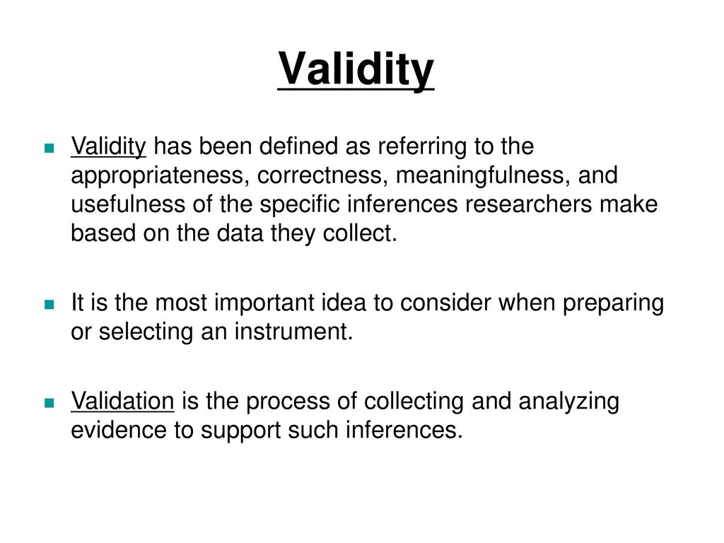Reliability and Validity in Research - ppt download