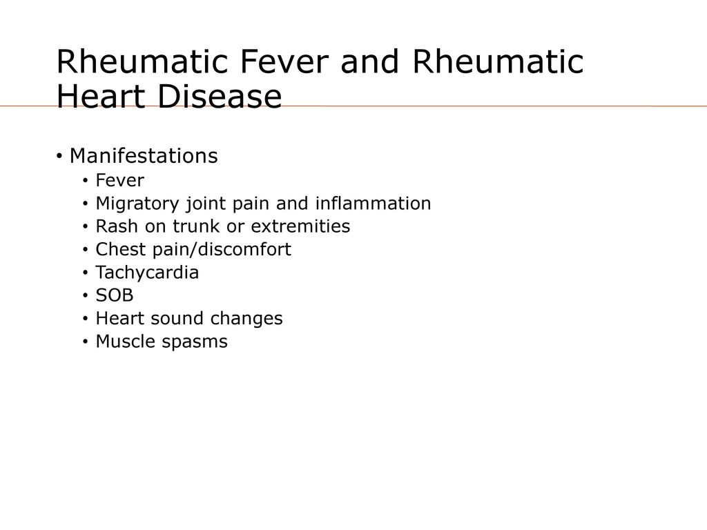 Rheumatic Fever and Rheumatic Heart Disease