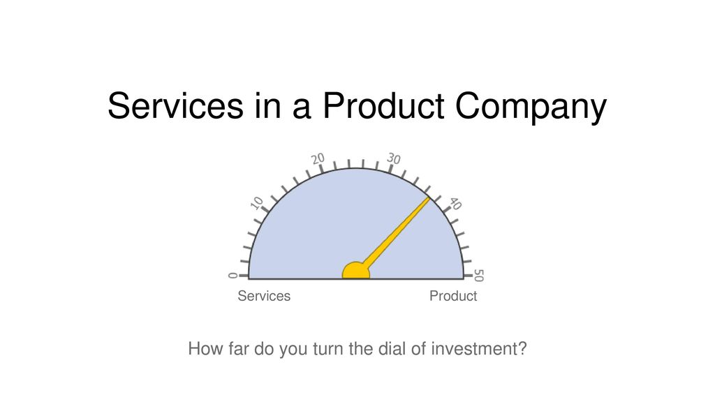 Services in a Product Company