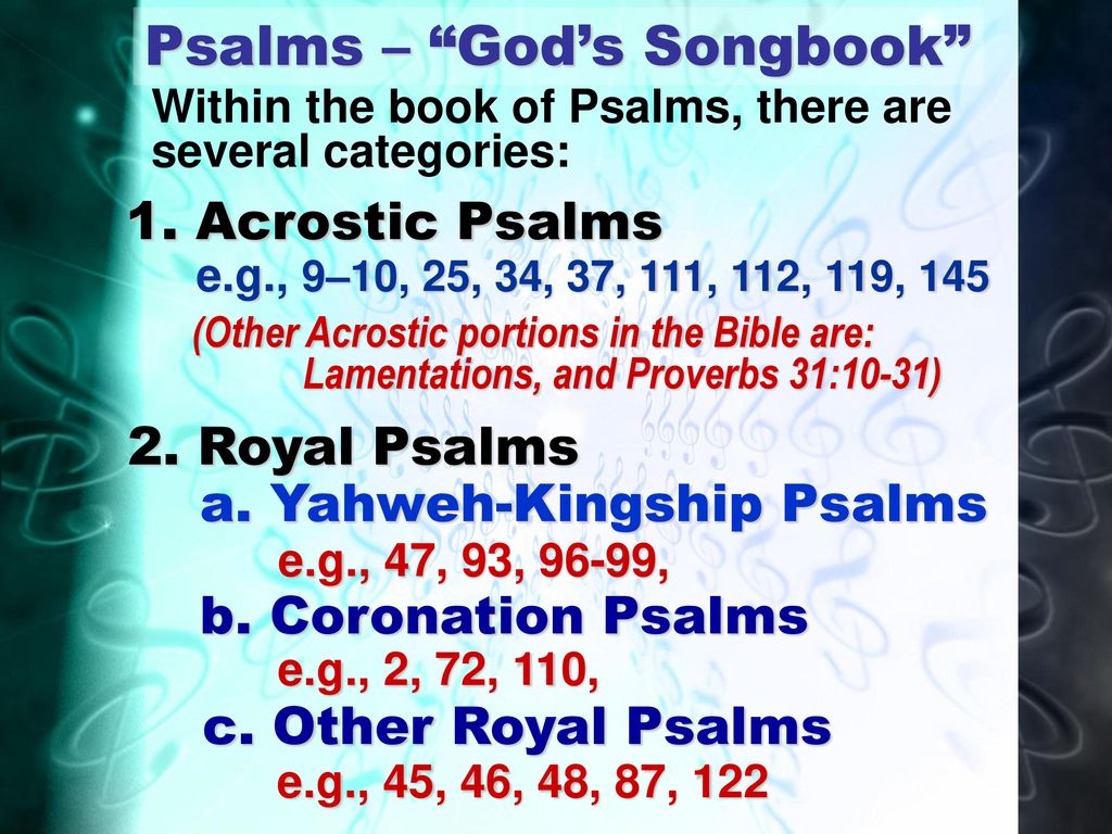 The Psalms God’s Songbook of Life!. - ppt download