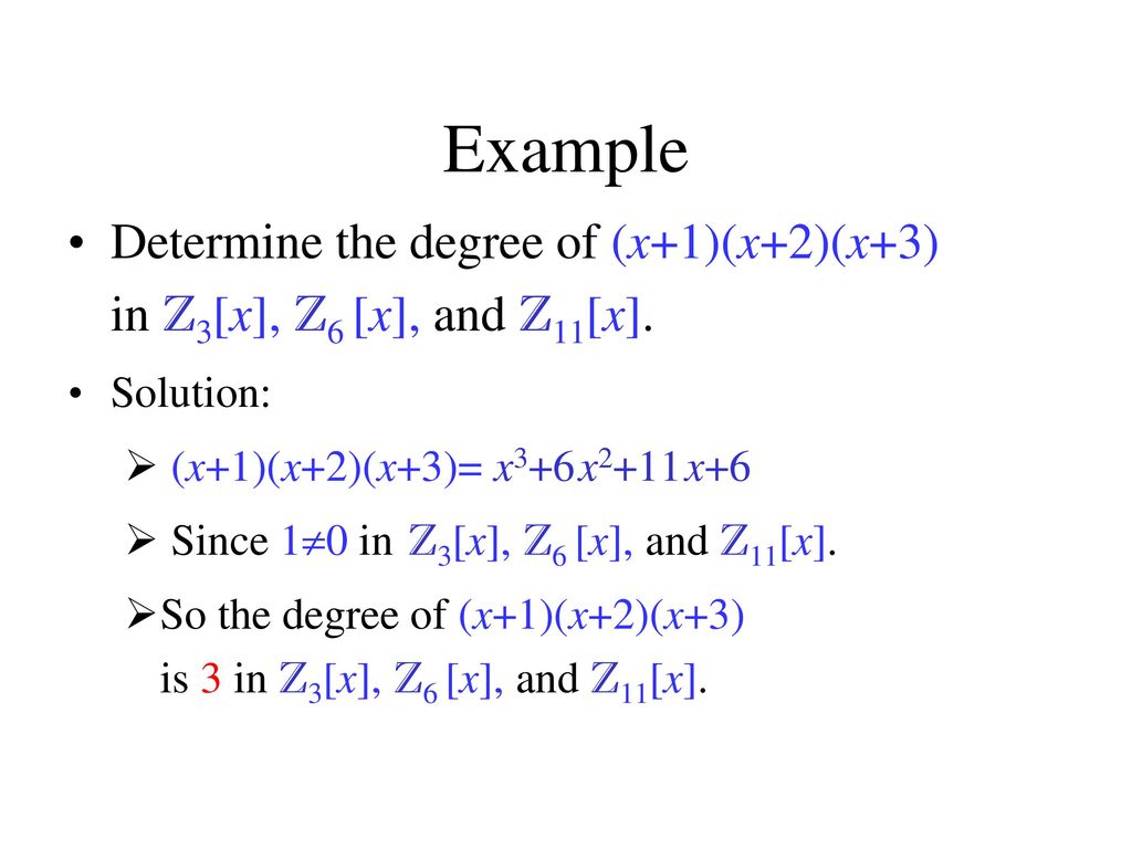 Polynomial Let R Be A Ring A Polynomial Over R Is An Expression Of The Form F X A0 A1x x2 Anxn Where The Ai R Called The Coefficients Ppt Download Polynomial Let R Be A Ring A Polynomial Over R Is An Expression Of The Form F X A0 A1x x2 Anxn Where The Ai R Called The Coefficients Ppt Download