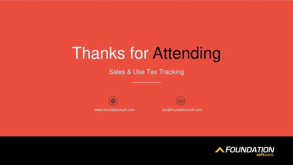 Sales & Use Tax Tracking