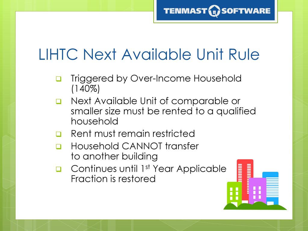 LIHTC (Low Income Housing Tax Credit) Program & Compliance - ppt download