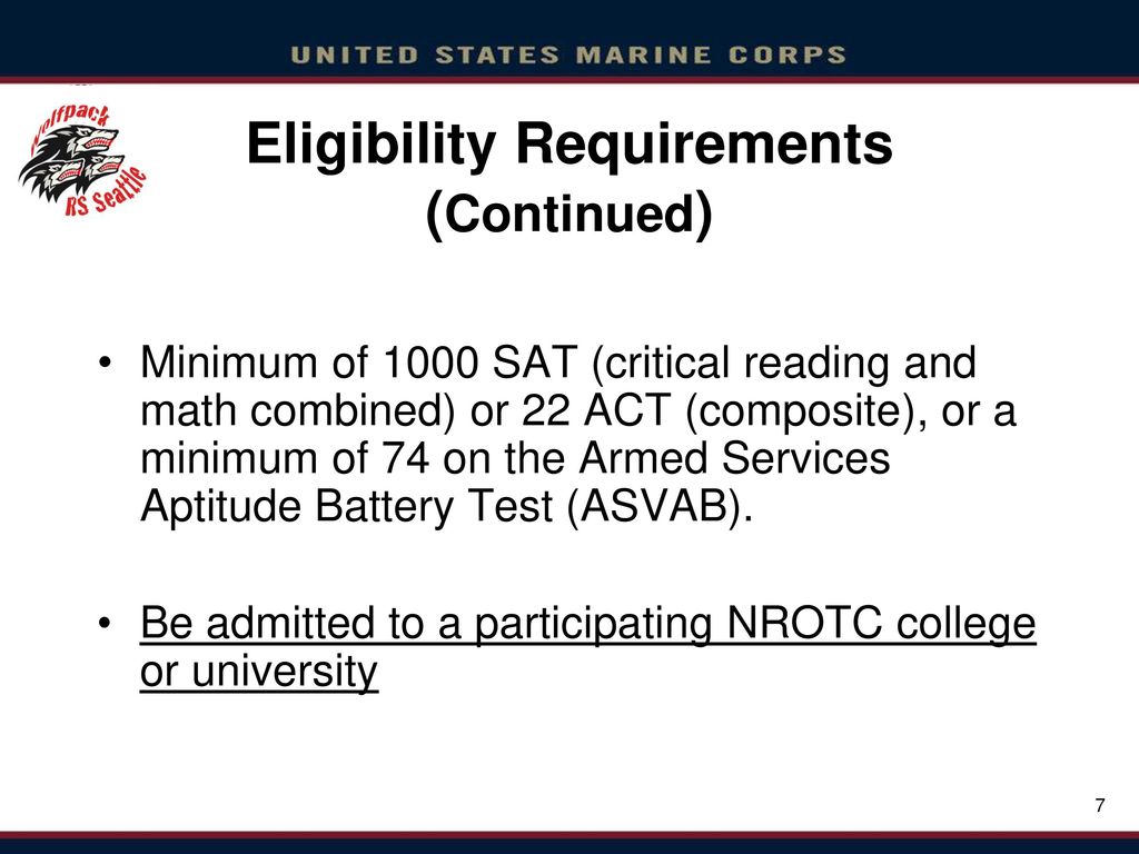Eligibility Requirements (Continued)