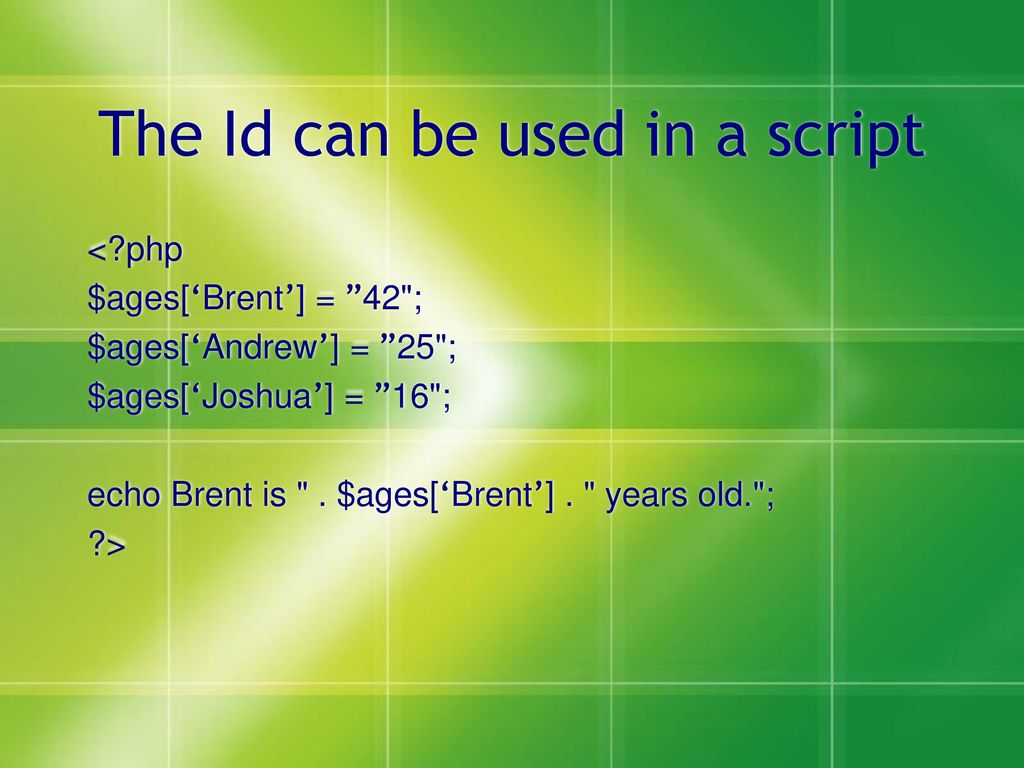 Php arrays by justin nelsen ppt download